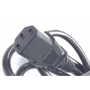 CABLE DE 3 CLAVIJAS TIPO ITALIANO  PARA MONITOR Y TV “NUEVO“ / CON ENCHUFE TIPO AMERICANO  / 10 A / 16 A / 220-250 V / 120 V /  3 CLAVIJAS  / COMPATIBLE CON DIFERENTES DISPOSITIVOS        